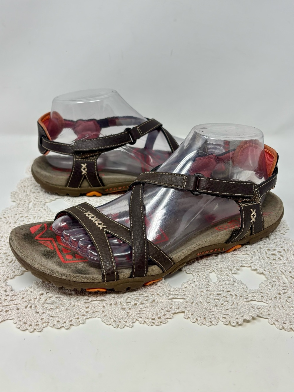 Merrell Sandspur Rose Performance Footwear Brown Open Toe Sandals Women’s 8